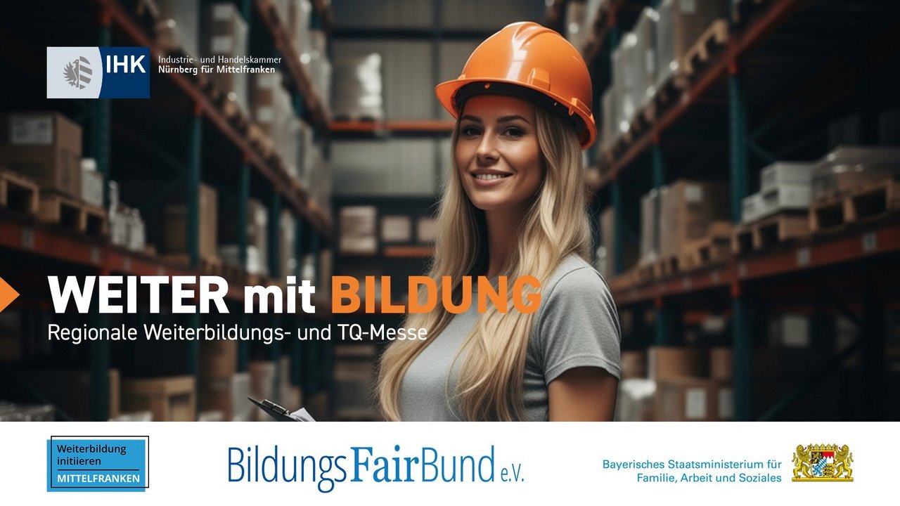 Weiter mit Bildung - Regionale Weiterbildungsmesse - TQ-Messe 2026 in Nürnberg